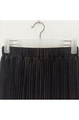 Lyne Halim Skirt Pleats Panjang Hitam, 8178.